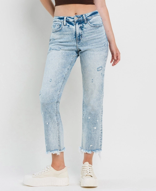 Lovervet Tummy Control High Rise Straight Jeans
