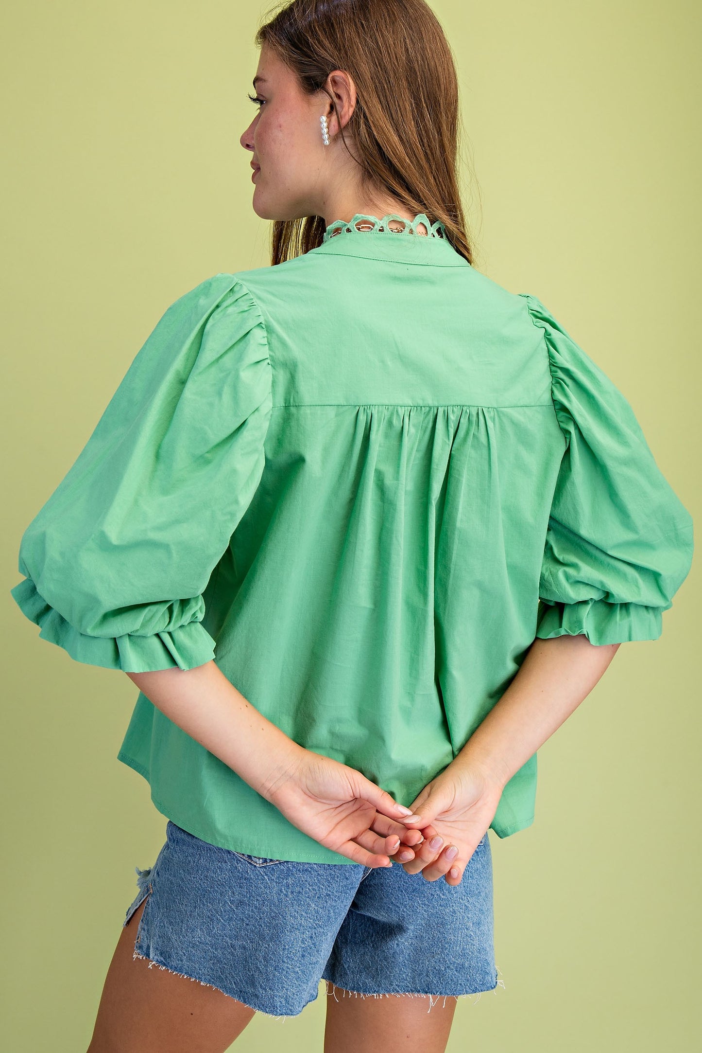 Balloon Sleeve Blouse