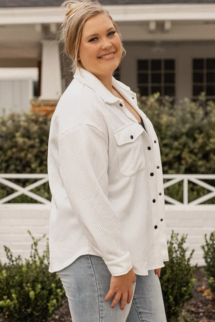 Beige Textured Jacket