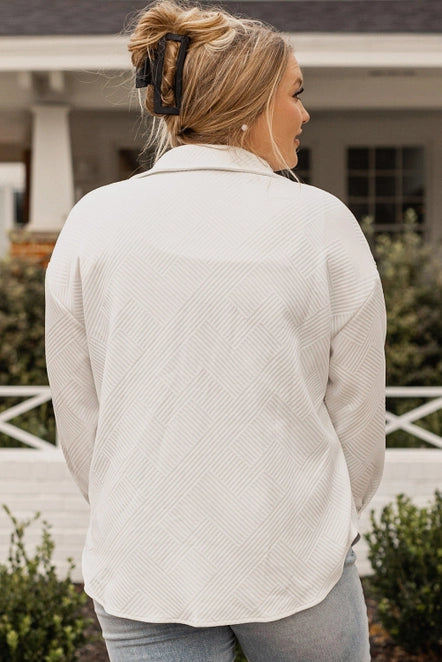 Beige Textured Jacket