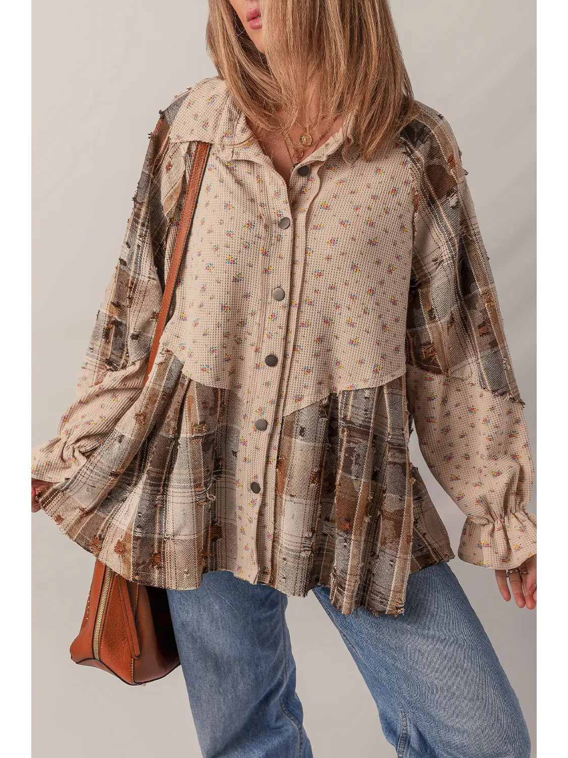 Boho Multimedia Shacket