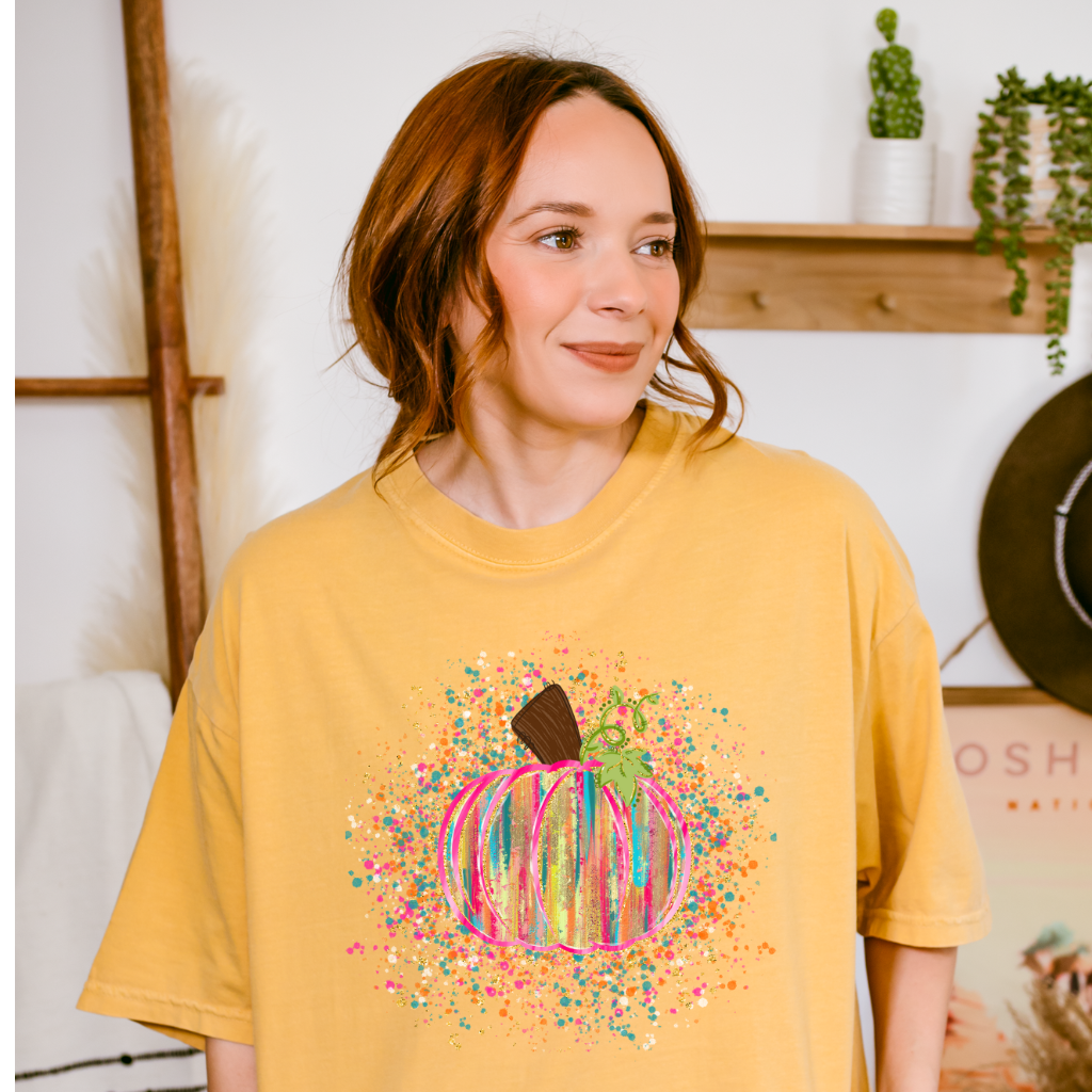 Splatter Pumpkin Tee