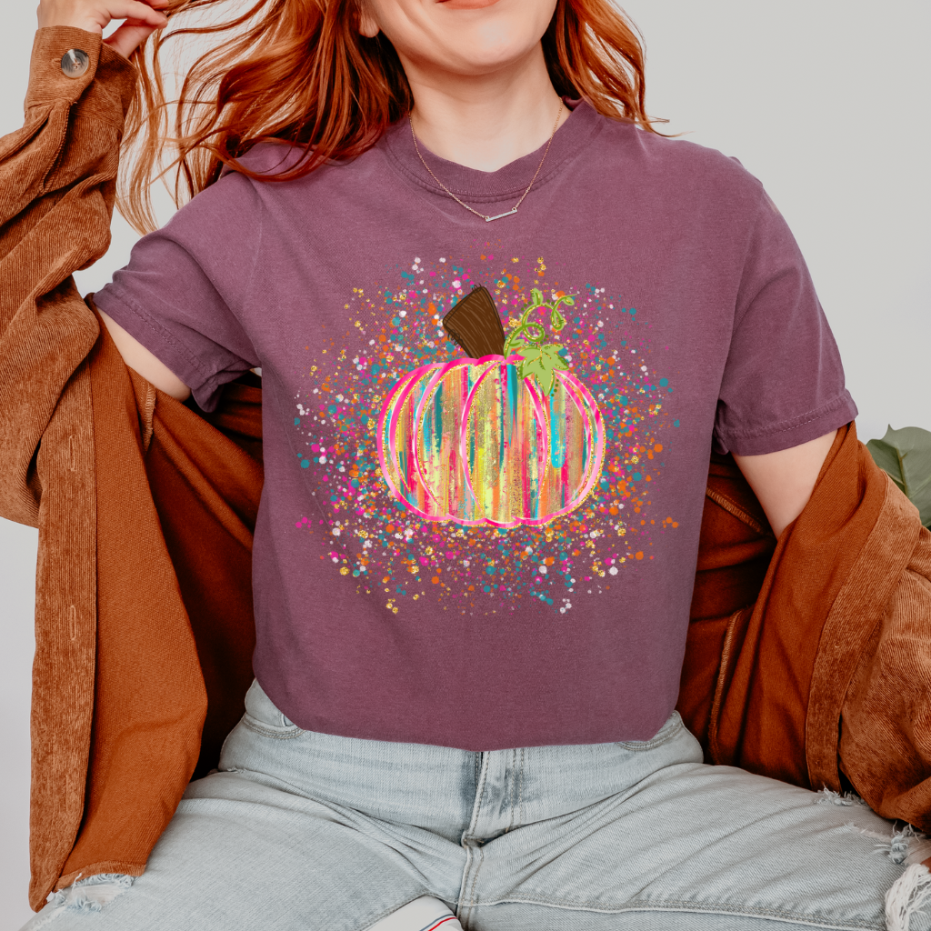Splatter Pumpkin Tee