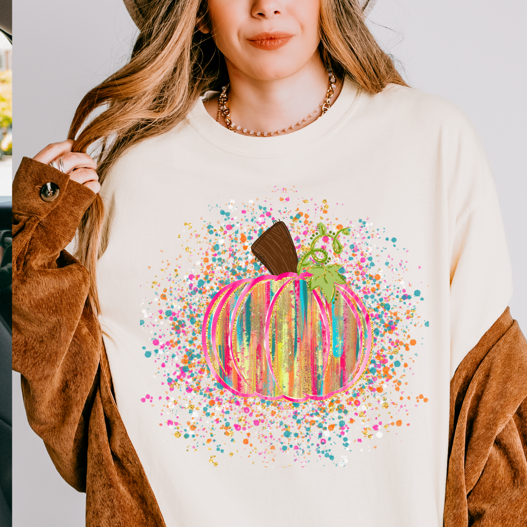 Splatter Pumpkin Tee