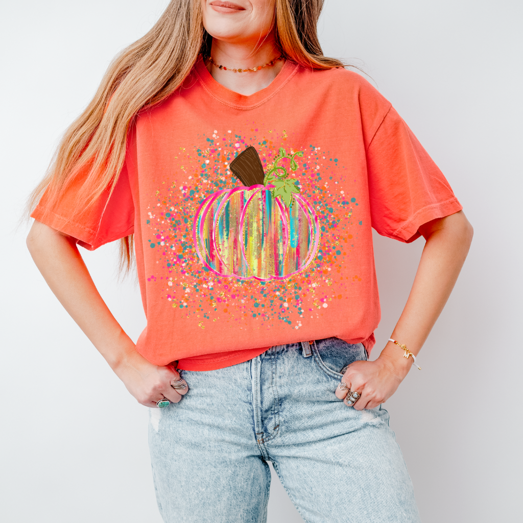 Splatter Pumpkin Tee