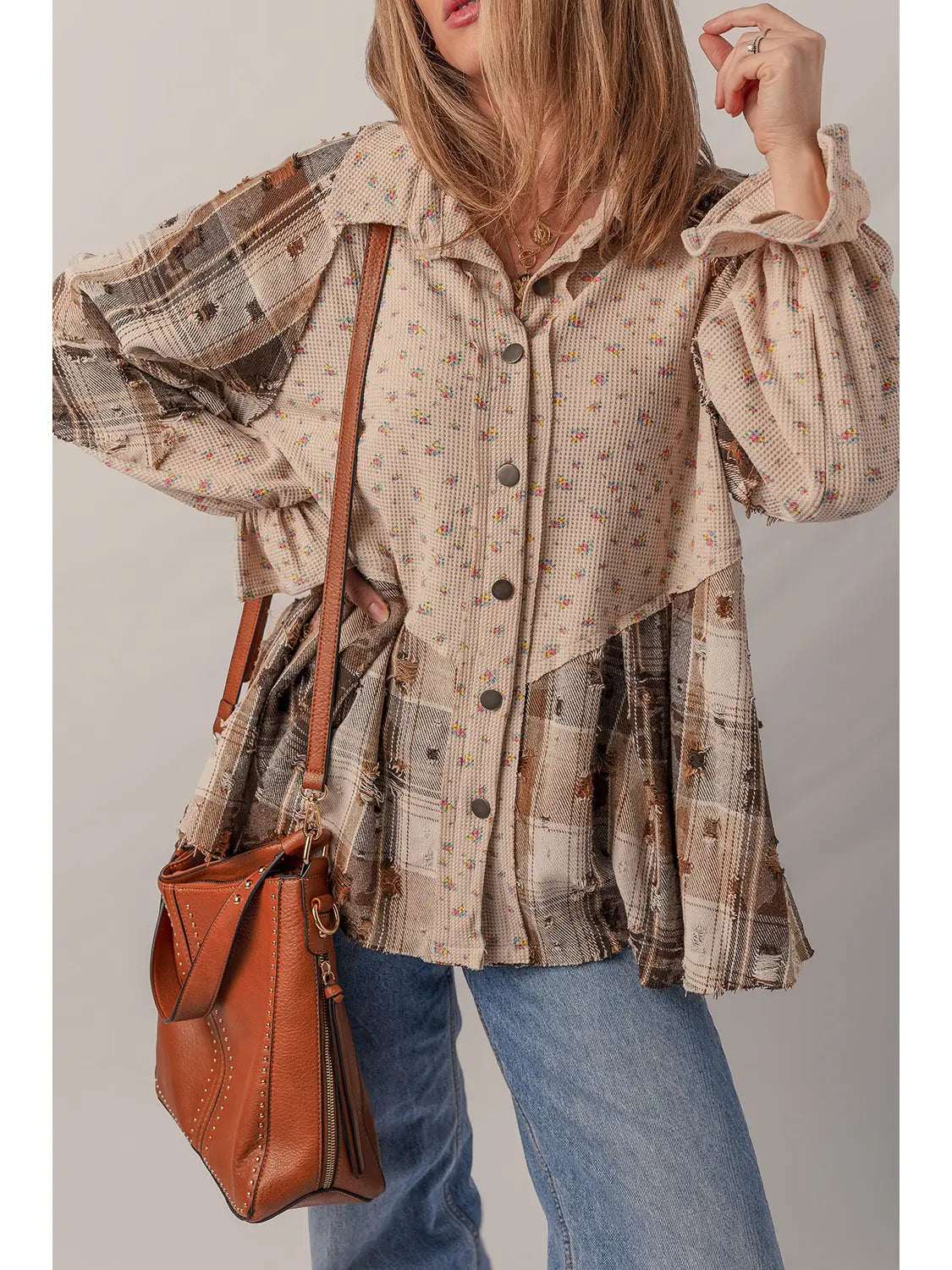 Boho Multimedia Shacket