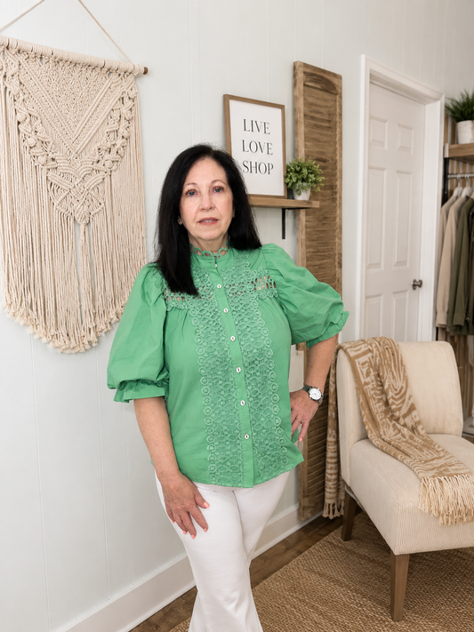 Balloon Sleeve Blouse